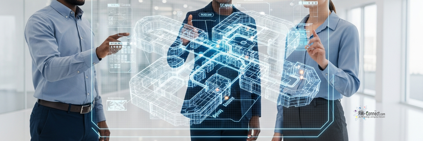 Horizontale Wegführung im Gebäude mit Richtungspfeilen entlang des Flurs