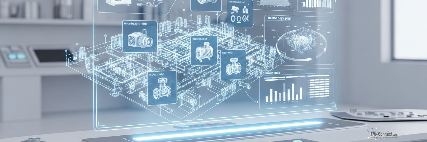 Technische Anlagenliste für ein Wegeleitsystem im Facility Management mit Übersicht aller Komponenten und Installationen