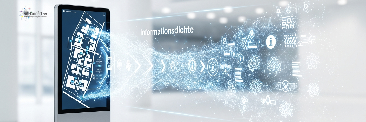 Angemessene Informationsdichte der Beschilderung im Wegeleitsystem dargestellt