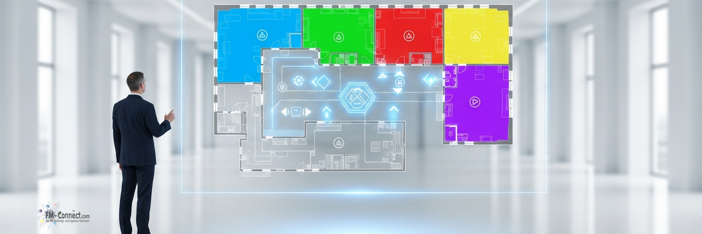 Zonen und Farbkonzept strukturieren Orientierung im Wegeleitsystem